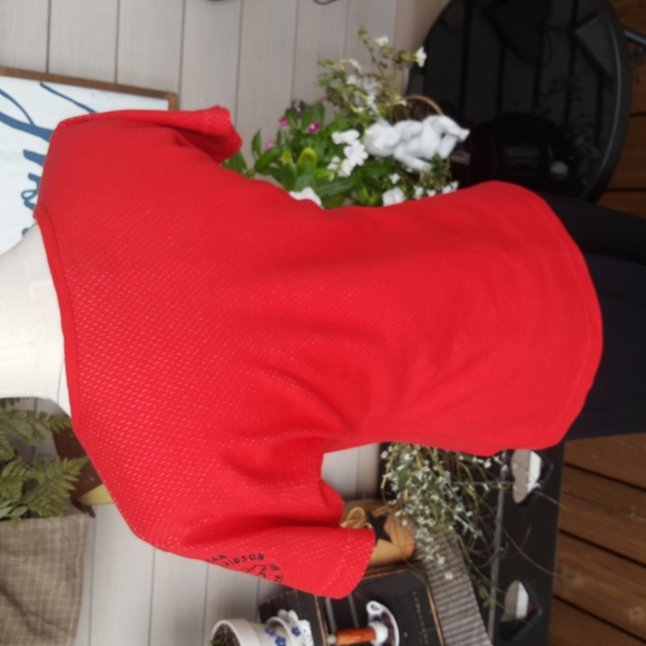 HARLEY DAVIDSON ♡ Sweet Breathable Thick Red|Black Bar 'n Shield Wings H-D Top M - Picture 7 of 10